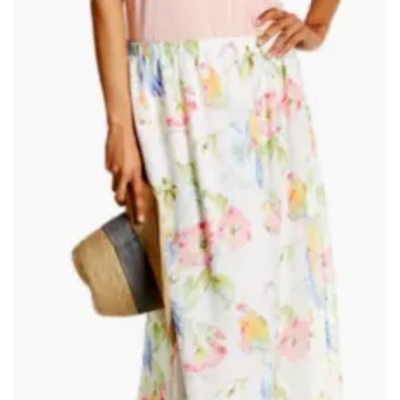 Tommy Bahama Weekend Escape Maxi Skirt Womens Size Medium Floral birds NWT - Picture 7 of 13